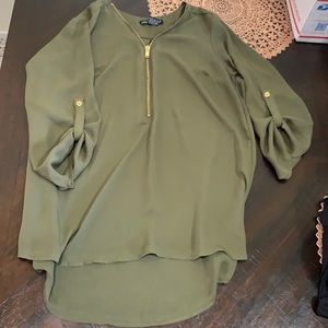 Green blouse